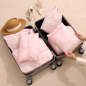 Juego de 6 Cubos Organizadores de Compresión Plegables para Equipaje, Bolsas de Almacenamiento de Zapatos para Viaje con Cierre - Product Image 6