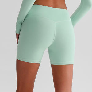 Polyester recyclé pour femmes course à pied équitation Gym Fitness Yoga <span class=keywords><strong>pantalon</strong></span> maigre été sport Leggings pas de chameau orteil entraînement Yoga Shorts - Product Image 3