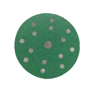 Groene Film Ronde Zandschijf 150Mm 6 Gaten Haak En Lus Schurende Film Schuurschijf Voor Auto 'S - Product Image 6