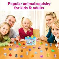 Ensemble de 80 jouets en peluche Mochi, jouets anti-stress, boîte de rangement, cadeaux pour fêtes d'anniversaire, unisexe, à partir de 5 ans et adolescents+, marque SIFAN C041