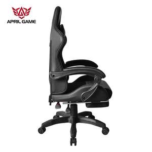Silla para juegos con reposapiés, sillón reclinable para ordenador, negro, cómodo, con reposapiés, para Juegos Asiáticos, para el año 2000 - Product Image 5