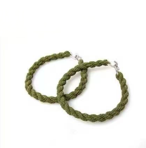 DFB01 Olive Green <b>Trouser</b> Twisted Cords Elastic <b>Boot</b> Bands Made in China/Guangxi in Stock - Product Image 6