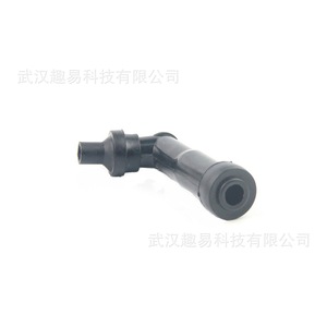 Universal Threaded Spark <b>Plug</b> <b>Rubber</b> High Voltage Cap 10mm 12mm Black 102 Degrees For Replace Repair - Product Image 4