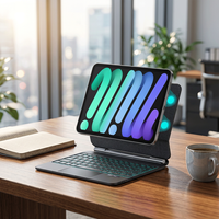 Nouveau clavier Magic Keyboard pour iPad Mini 7, sans fil, rétroéclairage RVB intégré, pavé tactile à 3 doigts, en stock