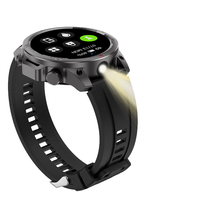 Reloj Inteligente DK68 para Hombre, Pantalla de 1.53 Pulgadas, Luz LED Potente, GPS, Brújula, Resistente al Agua IP67, Llamadas por Bluetooth, Batería de 410 mAh, Android