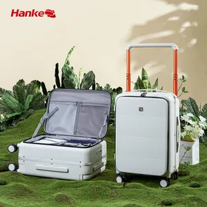 Hanke arabası sert çanta bagaj bavul Koffer seyahat çantaları arabası Anti hırsızlık akıllı taşıma-ons bagaj setleri