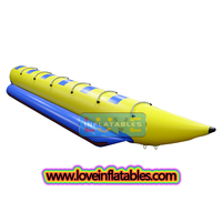 Équipement de jeu d'eau gonflable de vente directe d'usine, bateau de banane gonflable bon marché de poisson de mouche