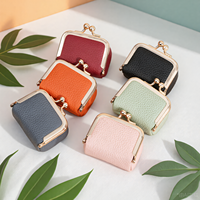 Boîte à bijoux vintage élégante en cuir PU, personnalisée, de haute qualité, portable, avec fermeture à bouton, pour ranger les pièces de monnaie et les écouteurs
