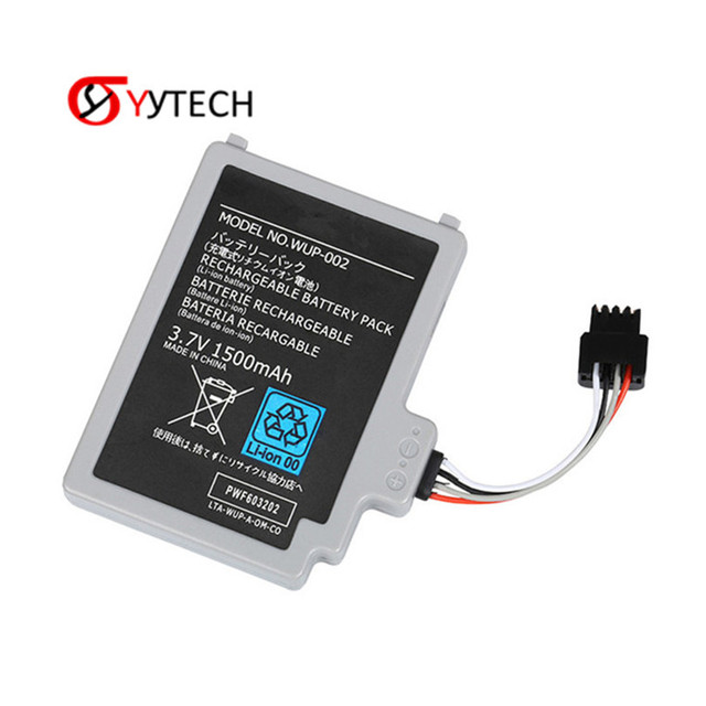 SYYTECH 1500mAh Battery for WII U Pad Console Repair Parts