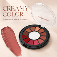 Palette de rouges à lèvres 12 couleurs multicolores longue tenue, anti-transfert, naturel, ne colle pas au verre, différentes nuances pour maquillage quotidien, marque privée