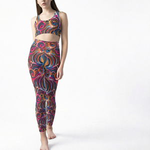 Leggings Personalizados de Cintura Alta con Estampado, Pantalones de Yoga sin Costuras con Bolsillos, Ropa Deportiva Transpirable y Elástica para Mujer - Product Image 1