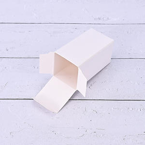 Caja blanca pequeña engrosada para cosméticos, caja ciega, caja de embalaje plegable de cartón blanco, personalización de cajas de color para pequeños lotes - Product Image 4