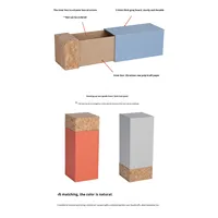 Boîte cadeau rectangulaire en papier écologique avec tiroir coulissant - Emballage personnalisable