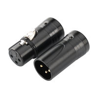 Câbles de connecteur de prise XLR à Angle droit rotatifs en or à profil bas professionnel à 3 broches pour carte de mélangeur de Studio d'enregistrement Audio