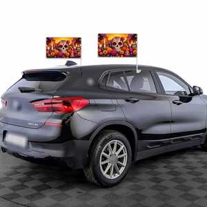 Drapeau <span class=keywords><strong>de</strong></span> fenêtre <span class=keywords><strong>de</strong></span> voiture sur le thème du Jour des Morts au Mexique, <span class=keywords><strong>prix</strong></span> bas, 12x18 pouces, logo personnalisé - Product Image 4