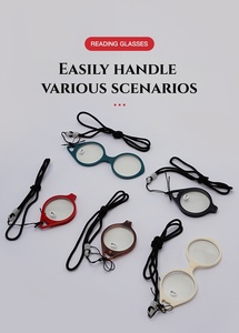 Lunettes de <span class=keywords><strong>lecture</strong></span> pliables de style <span class=keywords><strong>classique</strong></span>, anti-reflets, à porter autour du cou, protègent contre la lumière bleue, idéales pour la <span class=keywords><strong>lecture</strong></span> - Product Image 2