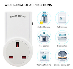 Anh cắm không dây điều khiển từ xa ổ cắm thông minh Ổ cắm điện Đèn Power switch với pin - Product Image 6