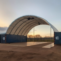 Abri de conteneur d'usine tente de conteneur de 20 pieds 40 pieds Tente de conteneur robuste en PVC en vente Tente de stockage de grande qualité en plein air
