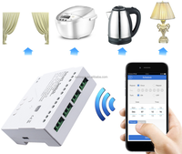 Module de relais intelligent SLS Tuya Smart Life DC 7-32V 4CH 10A 4 voies avec Alexa et Google Home pour système de maison intelligente électrique de garage