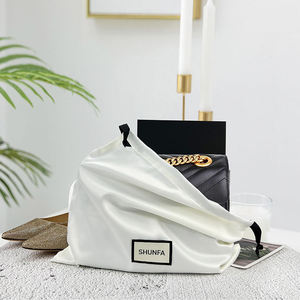 Bán Buôn Tóc Giả Pouch Bao Bì Tóc Bó Lưu Trữ Quà Tặng Biểu Tượng Tùy Chỉnh In Lụa Satin Dây Kéo Túi Bụi Cho Túi Xách - Product Image 5