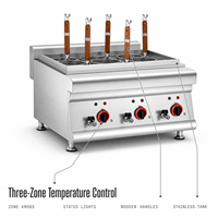 Équipement de restauration professionnelle pour cuisine, cuiseur à nouilles électrique en acier inoxydable, machine à faire bouillir 6KW TM-6, garantie 1 an
