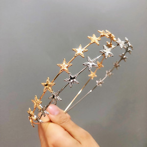 <span class=keywords><strong>Diadema</strong></span> <span class=keywords><strong>de</strong></span> Metal con <span class=keywords><strong>Estrella</strong></span> para Mujer, Accesorio para el Cabello, <span class=keywords><strong>Diadema</strong></span> Delgada <span class=keywords><strong>de</strong></span> Aleación, Moda, Venta Caliente - Product Image 6