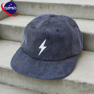 Casquette Snapback en Corduroy avec Logo Brodé 3D Personnalisé QZFSO, Réglable, en Coton de Haute Qualité, Gorras Sporty Dobby, Casquette de Baseball - Product Image 1