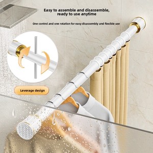 <span class=keywords><strong>Tringle</strong></span> à <span class=keywords><strong>rideau</strong></span> Chuangsheng SSG-3 en acier plastique <span class=keywords><strong>sans</strong></span> perçage, style moderne et minimaliste, ensemble complet pour divers types <span class=keywords><strong>de</strong></span> murs ; <span class=keywords><strong>rideau</strong></span> <span class=keywords><strong>de</strong></span> balcon - Product Image 3