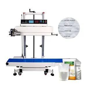 TEPPS 280MD Semi-auto Continuous Band Ribbon Date Coding Printing Integrated Sealing Machine Potato Chip Plastic Bag Sealer