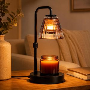 Lampe de table vintage à intensité variable pour chauffe-cire et diffuseur d'arômes, compatible avec les prises USA/AU/EU/UK - Product Image 1