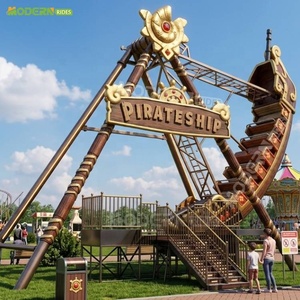 เครื่องเล่นเรือไวกิ้ง 24 ที่นั่ง แบบไม่ต้องใช้ฐานราก สำหรับสวนสนุกขนาดใหญ่ งานแสดงสินค้า และงานรื่นเริง - Product Image 2