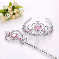 Enfant princesse magique couronne gâteau haut fleur anniversaire bébé douche fête Bouquet couronne cadeau pour les enfants