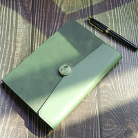 Carnet de notes en cuir personnalisé de marque HYX, format A5, 100 feuilles, couverture rigide, marbré, avec boucle, reliure cousue, plusieurs options de couleurs, cadeau