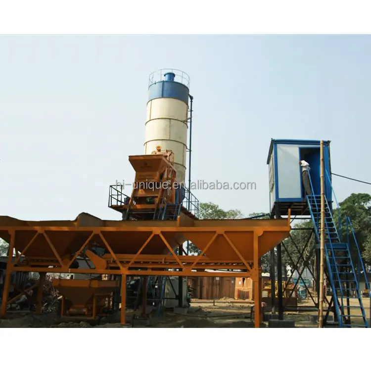 Unique Group supply 25M3 to 180M3 Concrete Batching Plant with ISO CE certificated