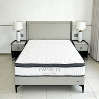 Matelas hybride à ressorts ensachés, écoresponsable, en fibres de bambou, confort doux, taille double, moderne, pour chambre à coucher, adultes, hôpital, maison