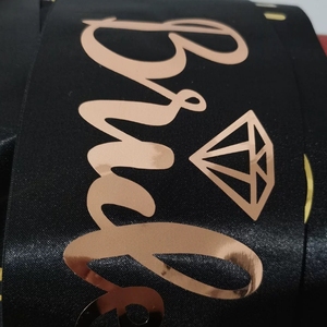 Fascia con Scritta '<span class=keywords><strong>Bride</strong></span> <span class=keywords><strong>to</strong></span> Be' in Lamina d'Oro, Fascia '<span class=keywords><strong>Team</strong></span> <span class=keywords><strong>Bride</strong></span>' per Addio al Nubilato, per Sposa e Damigelle - Product Image 4