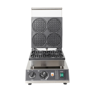 Gaufrier électrique commercial en acier inoxydable à 4 grilles en forme antiadhésive pour le petit-déjeuner <span class=keywords><strong>adulte</strong></span> pour les mini hôtels à usage extérieur - Product Image 1