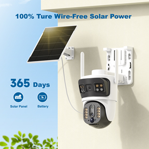 Bp5 cộng với DL ống kính kép 10x Zoom năng lượng mặt trời hỗ trợ máy ảnh ngoài trời 4G Thẻ Sim 512G thẻ SD âm thanh 2 chiều ai phát hiện con người đám mây - Product Image 5