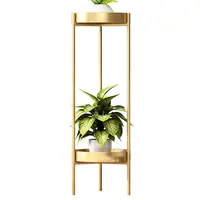 Modern Nordic Designs Iron Metal Gold Tall Flower Stand Floor Pot Plants Rack Plant Stand für Balcony Indoor Home Furniture