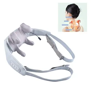 Electric Shawl U-Shaped Therapy Pillow Cordless-Neck & Shoulder Massager Wireless Deep Kneading Neck Hand-Shaped Massager