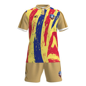 Maillot <span class=keywords><strong>de</strong></span> football en gros : Tissu 100 % polyester respirant, léger, anti-transpiration et évacuant l'humidité pour l'entraînement - Product Image 4