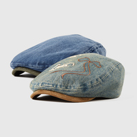Gorras de Boina Vintage Estilo Trucker para Hombre y Mujer, Gorra de Vaquero, Sombrero Ivy