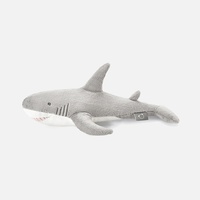 Peluche Requin Géant Gris en Coton PP Rembourré – Coussin Compagnon Animal Marin – Cadeau Unisexe pour Enfants