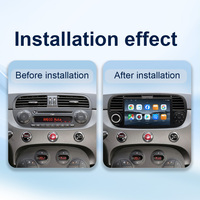 Radio de Coche Android de 7 Pulgadas para FIAT 500 Abarth (2007-2015) - GPS, Android Auto Inalámbrico, Pantalla Táctil Estéreo, WiFi Integrado, Audio de Alta Resolución