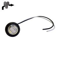 3 couleurs 10-30v 12v 24v 0.75 "3/4 pouces scellé Led camion remorque feu oeil côté marqueur avec Terminal dégagement lampe lumières