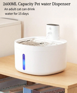 Fontaine à eau pour chat automatique OEM personnalisée 2,6 L, distributeur d'eau pour animaux de compagnie, bol électronique pour chiens et chats - Product Image 2