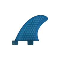 Vente flash Ailerons de planche de surf en fibre de verre nid d'abeille G3+GL Quad Set Double Tabs Base Ensemble d'aileron de surf (4 pièces)