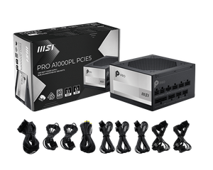 New Original M SI PRO A1000PL PCIE5 Full Modular 80 PLUS Platinum ATX 3.1&PCIe 5.1 Low Noise Psu for <b>Pc</b> Desktop Psu - Product Image 1