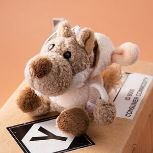 Portachiavi Peluche Lupo Carino in Pelle di Pecora, Giocattolo Morbido Imbottito a Forma di Animale Cartone Animato, Ciondolo per Borsa, Regali di Natale - Vendita all'Ingrosso - Product Image 3
