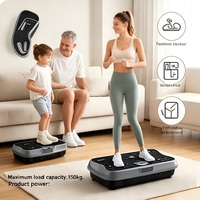 Appareil de vibration électrique pour brûler les graisses, machine de shaker rythmique à usage domestique, charge maximale 120 kg, aide à l'exercice, perte de graisse, mise en forme du corps